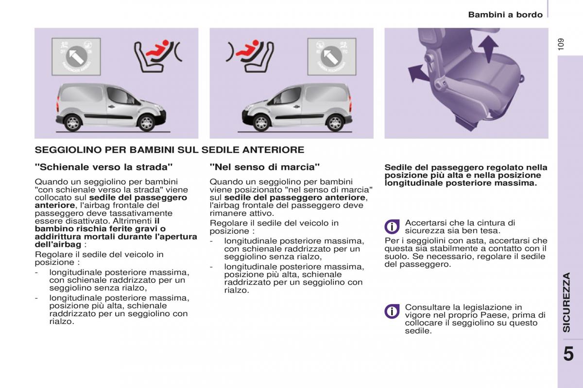 Peugeot Partner II 2 manuale del proprietario / page 111