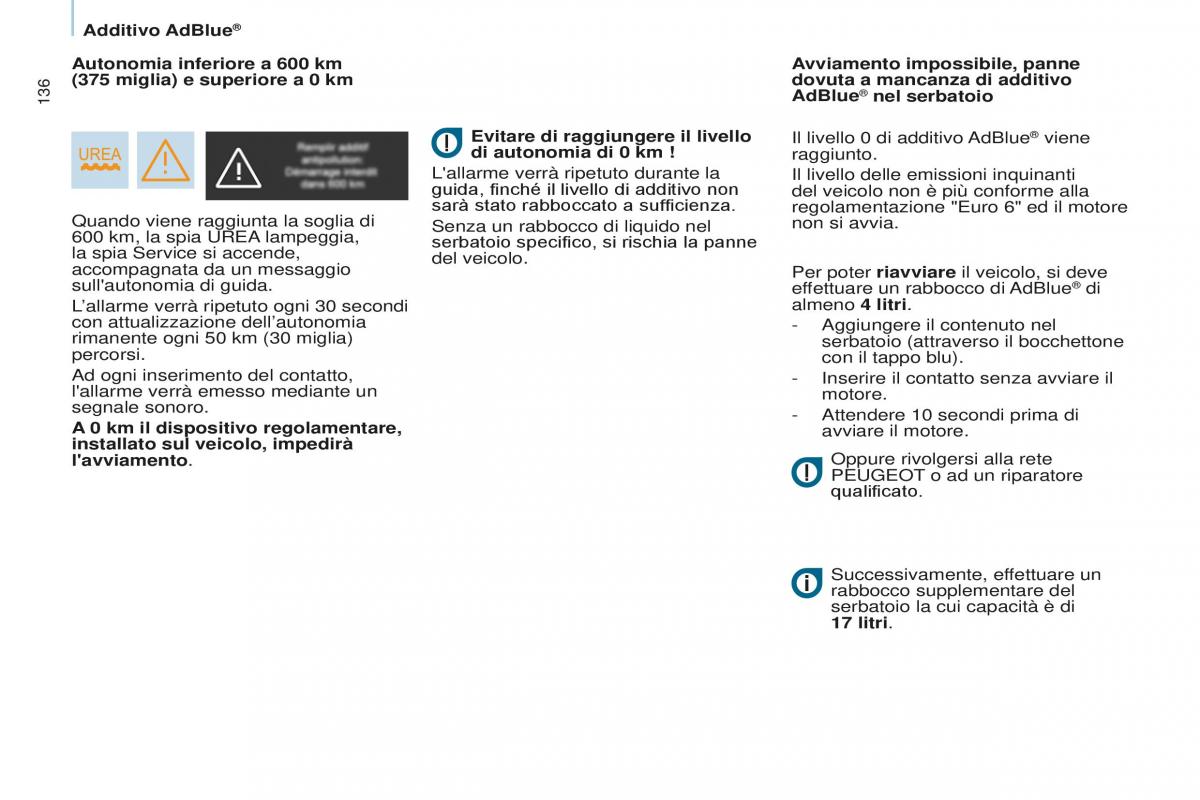 Peugeot Partner II 2 manuale del proprietario / page 138