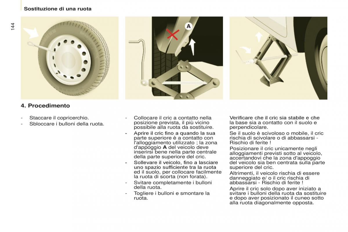 Peugeot Partner II 2 manuale del proprietario / page 146