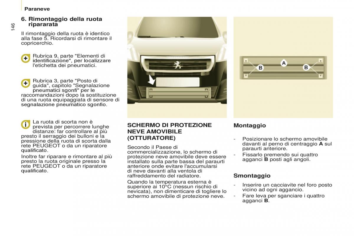 Peugeot Partner II 2 manuale del proprietario / page 148