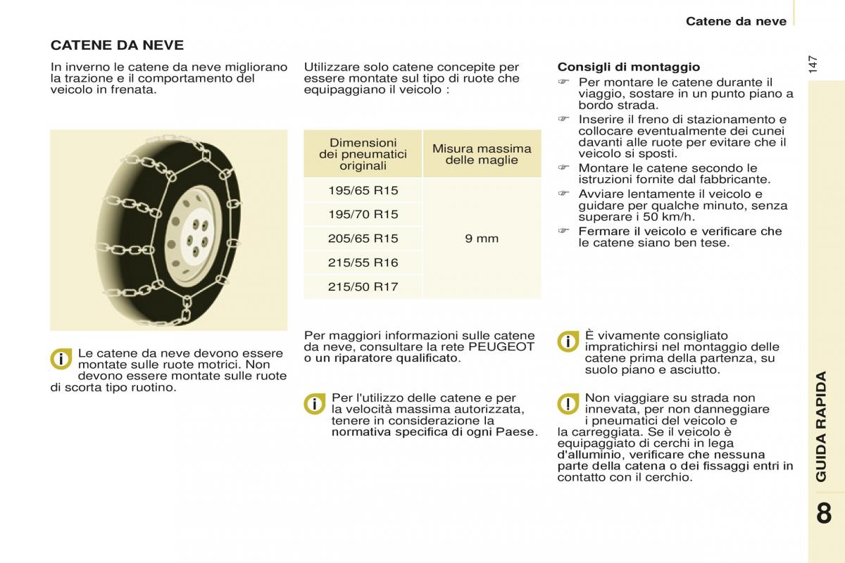 Peugeot Partner II 2 manuale del proprietario / page 149