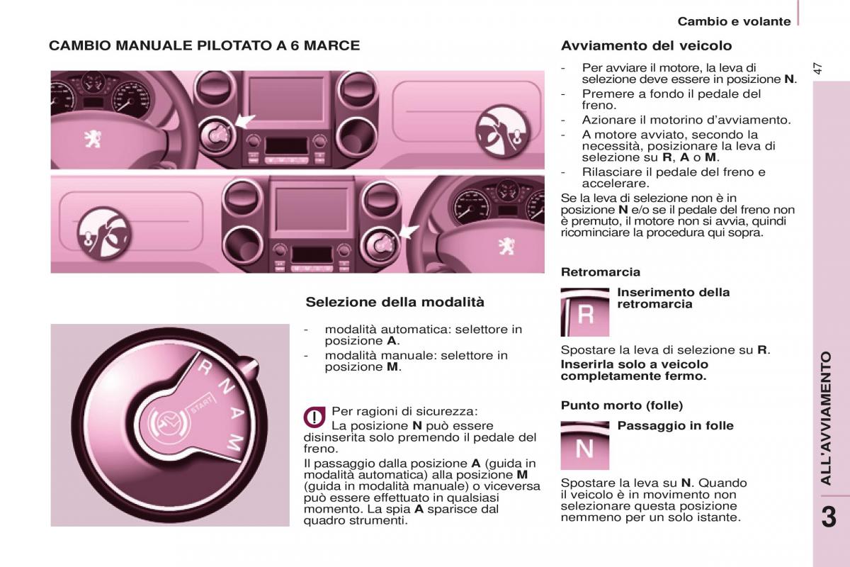 Peugeot Partner II 2 manuale del proprietario / page 49