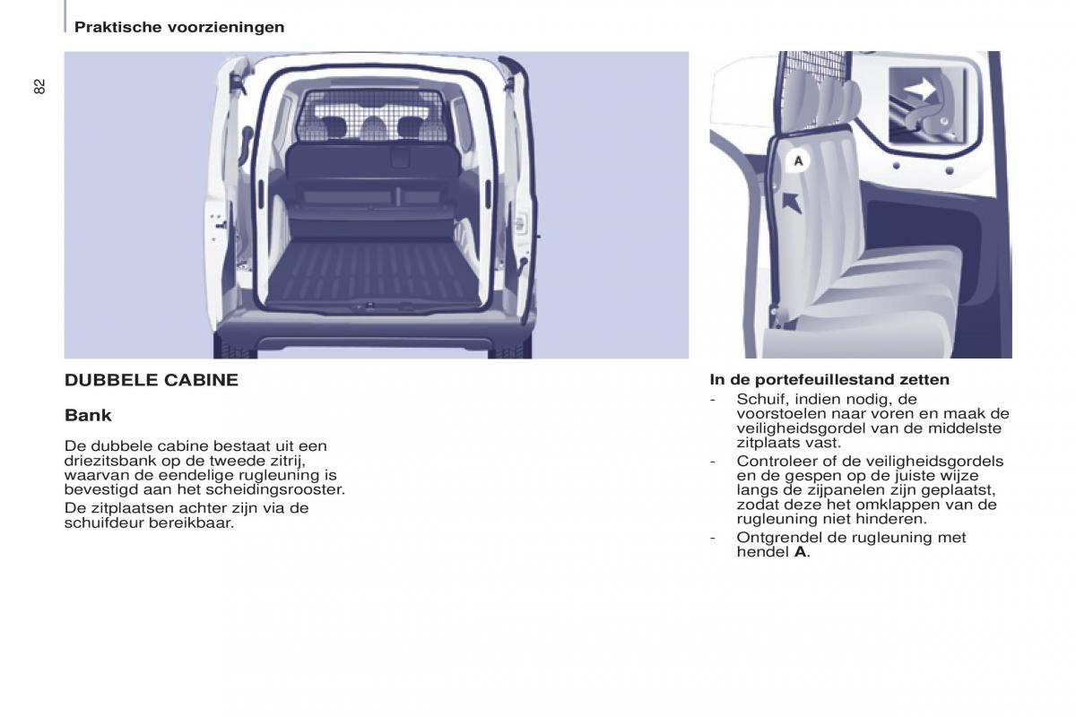 Peugeot Partner II 2 handleiding / page 84