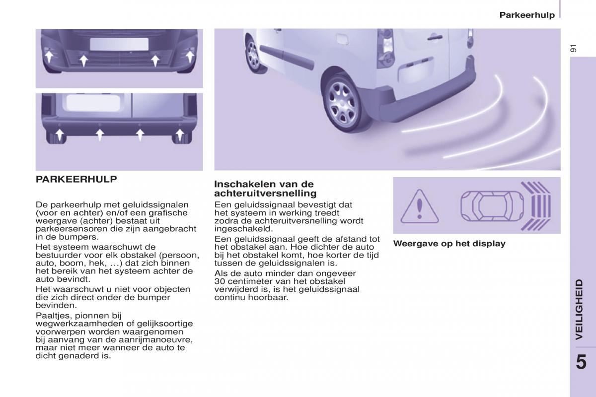 Peugeot Partner II 2 handleiding / page 93