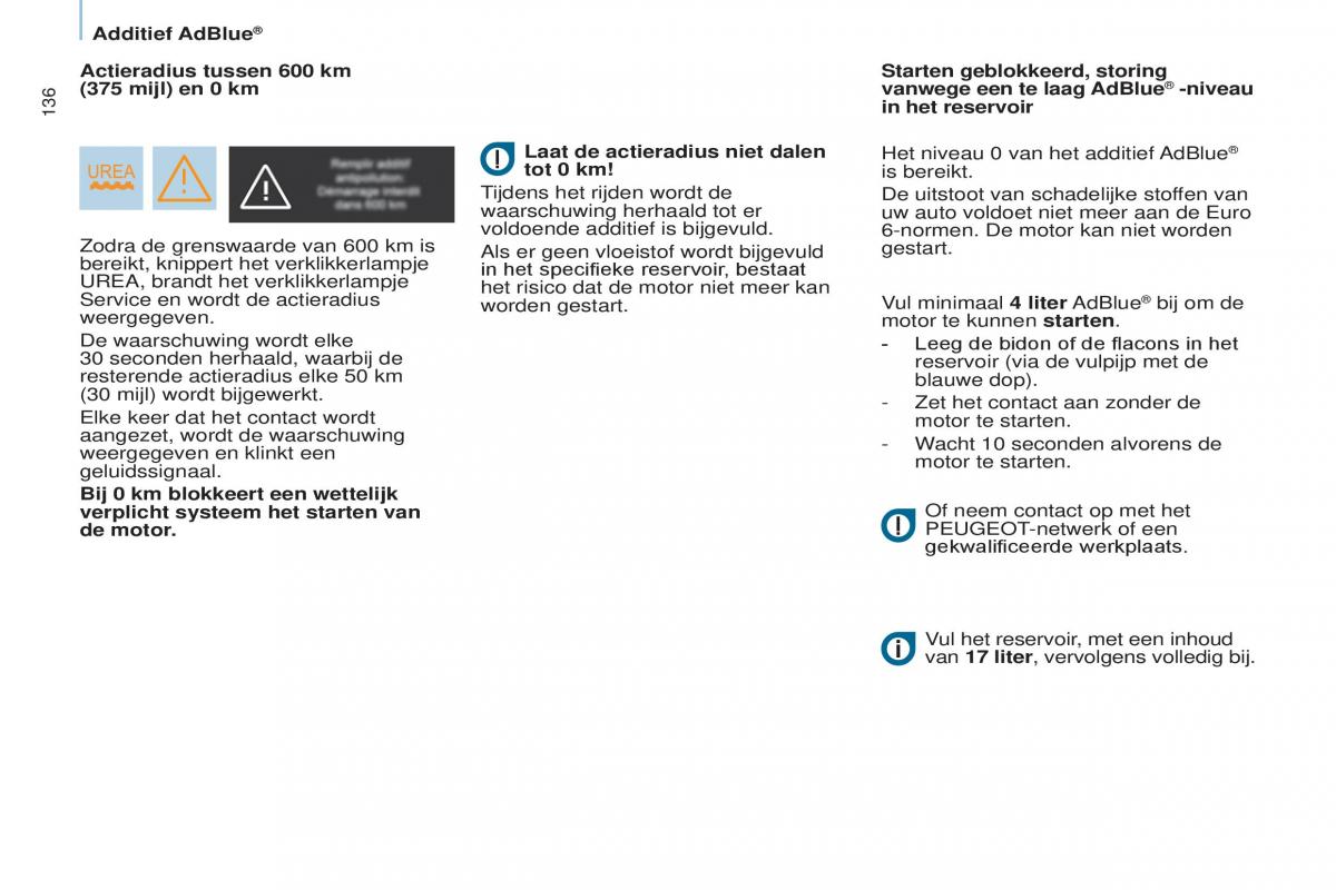 Peugeot Partner II 2 handleiding / page 138