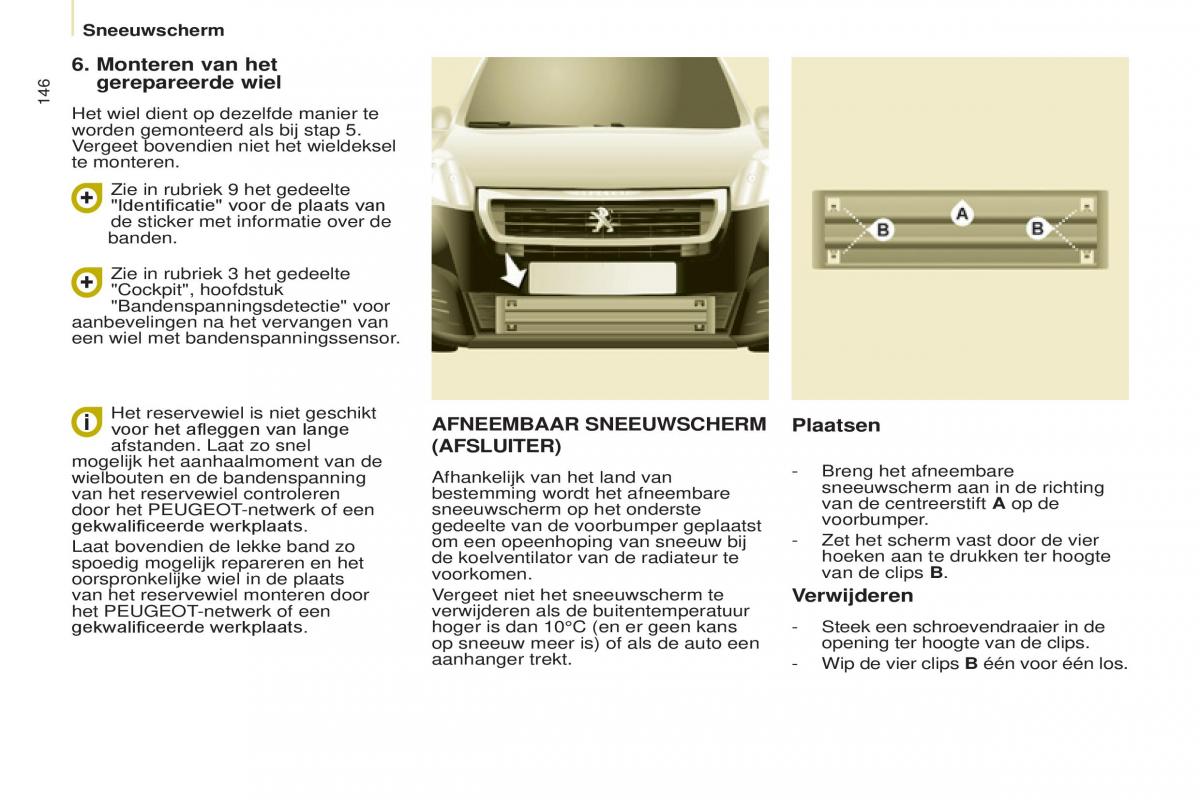 Peugeot Partner II 2 handleiding / page 148