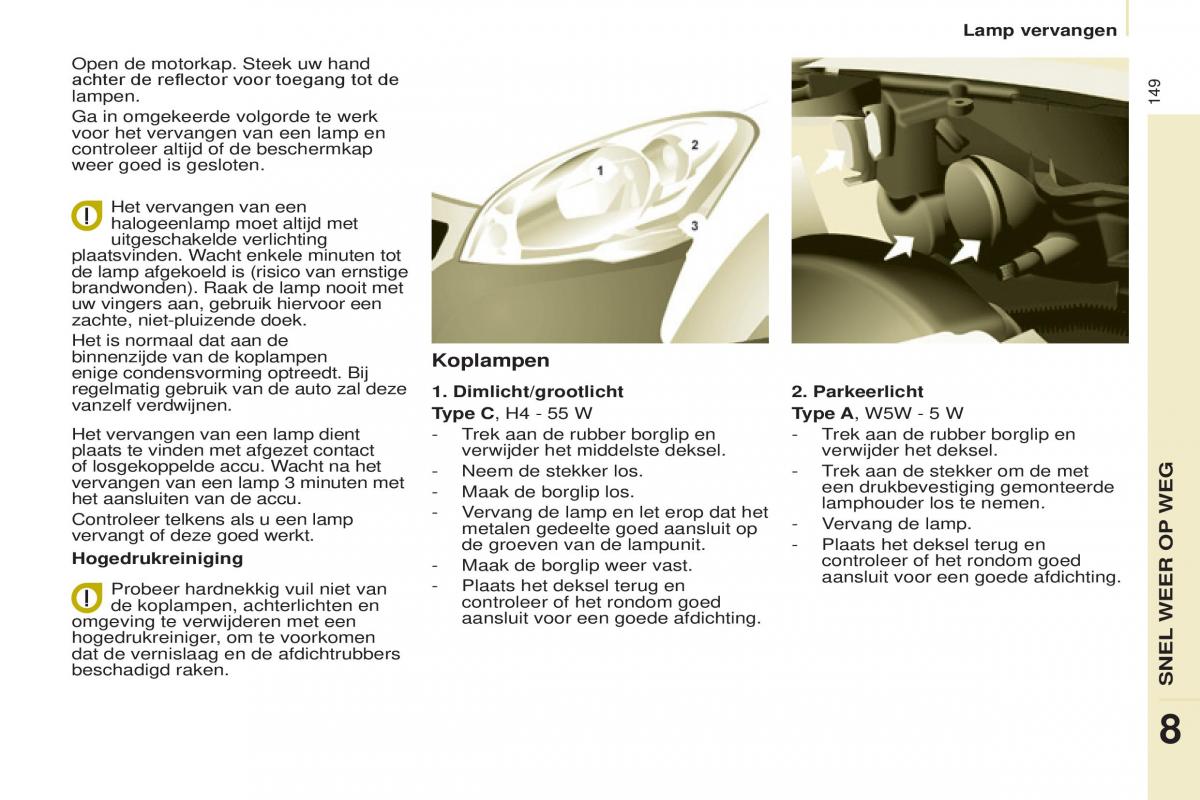 Peugeot Partner II 2 handleiding / page 151