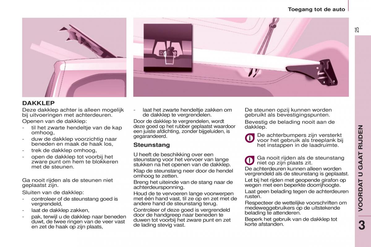 Peugeot Partner II 2 handleiding / page 27