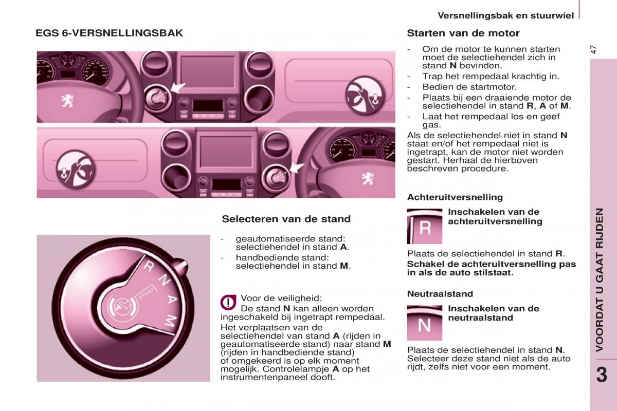 Peugeot Partner II 2 handleiding / page 49