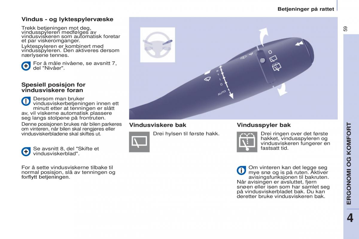 Peugeot Partner II 2 bruksanvisningen / page 61