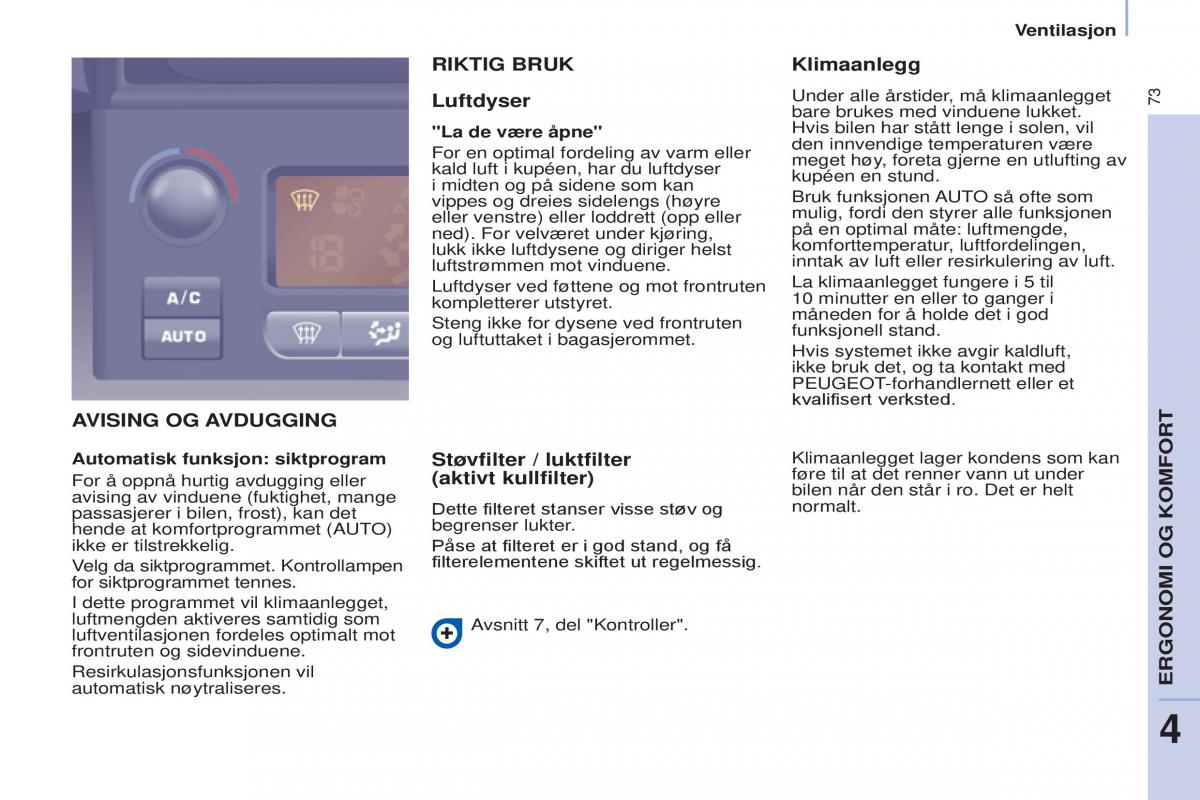 Peugeot Partner II 2 bruksanvisningen / page 75