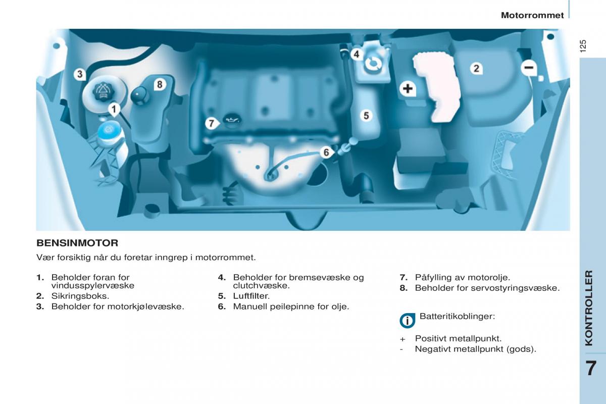 Peugeot Partner II 2 bruksanvisningen / page 127