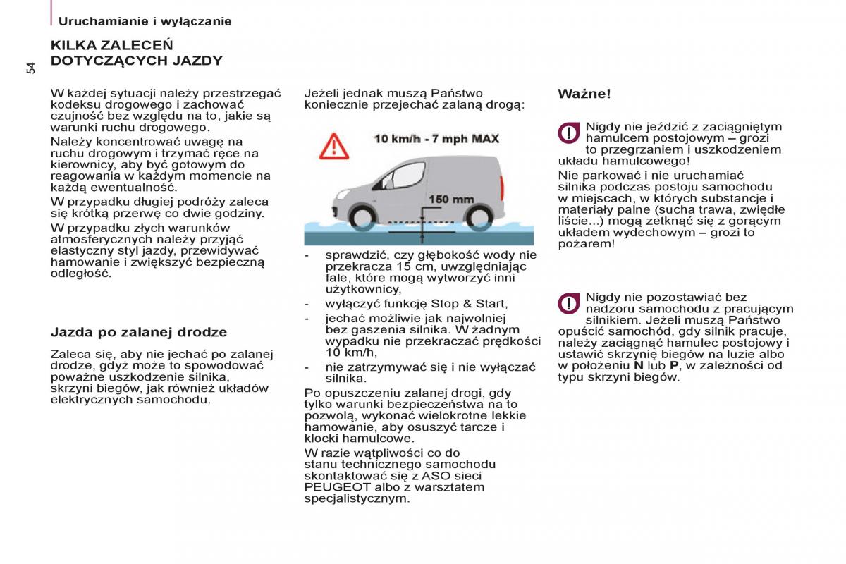 Peugeot Partner II 2 instrukcja obslugi / page 56