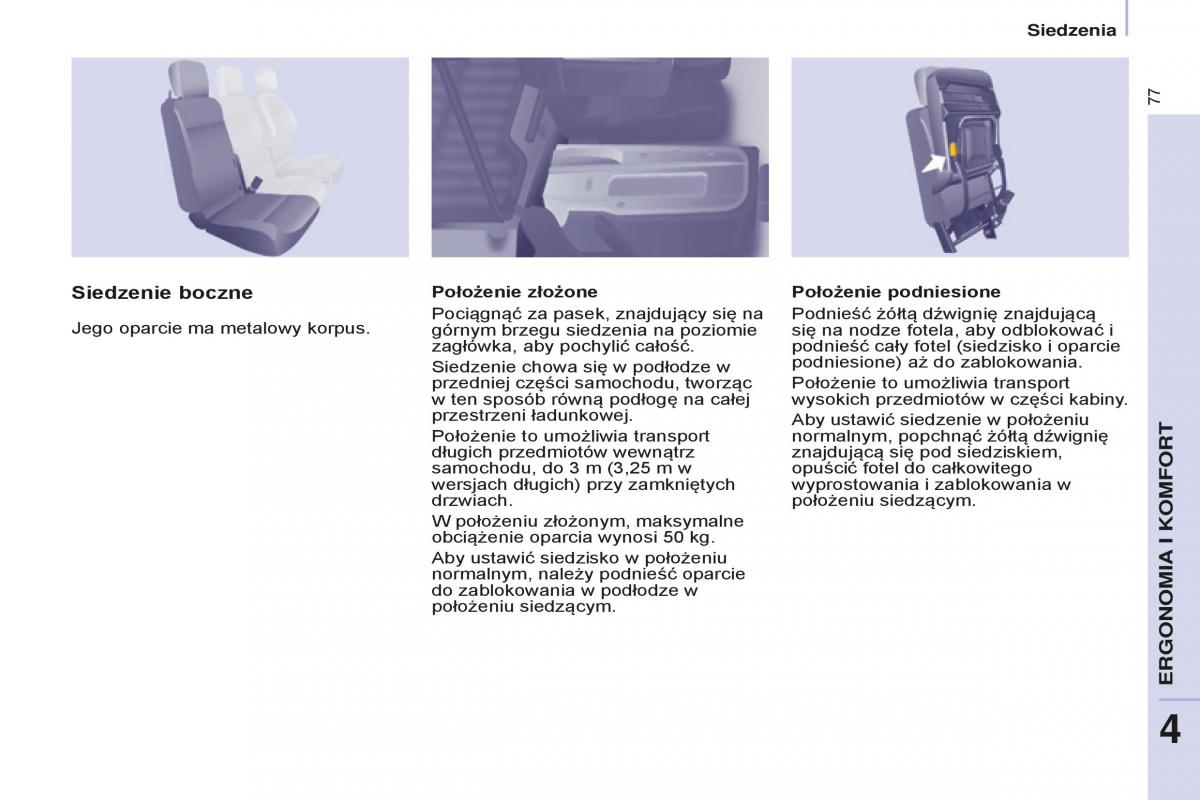 Peugeot Partner II 2 instrukcja obslugi / page 79