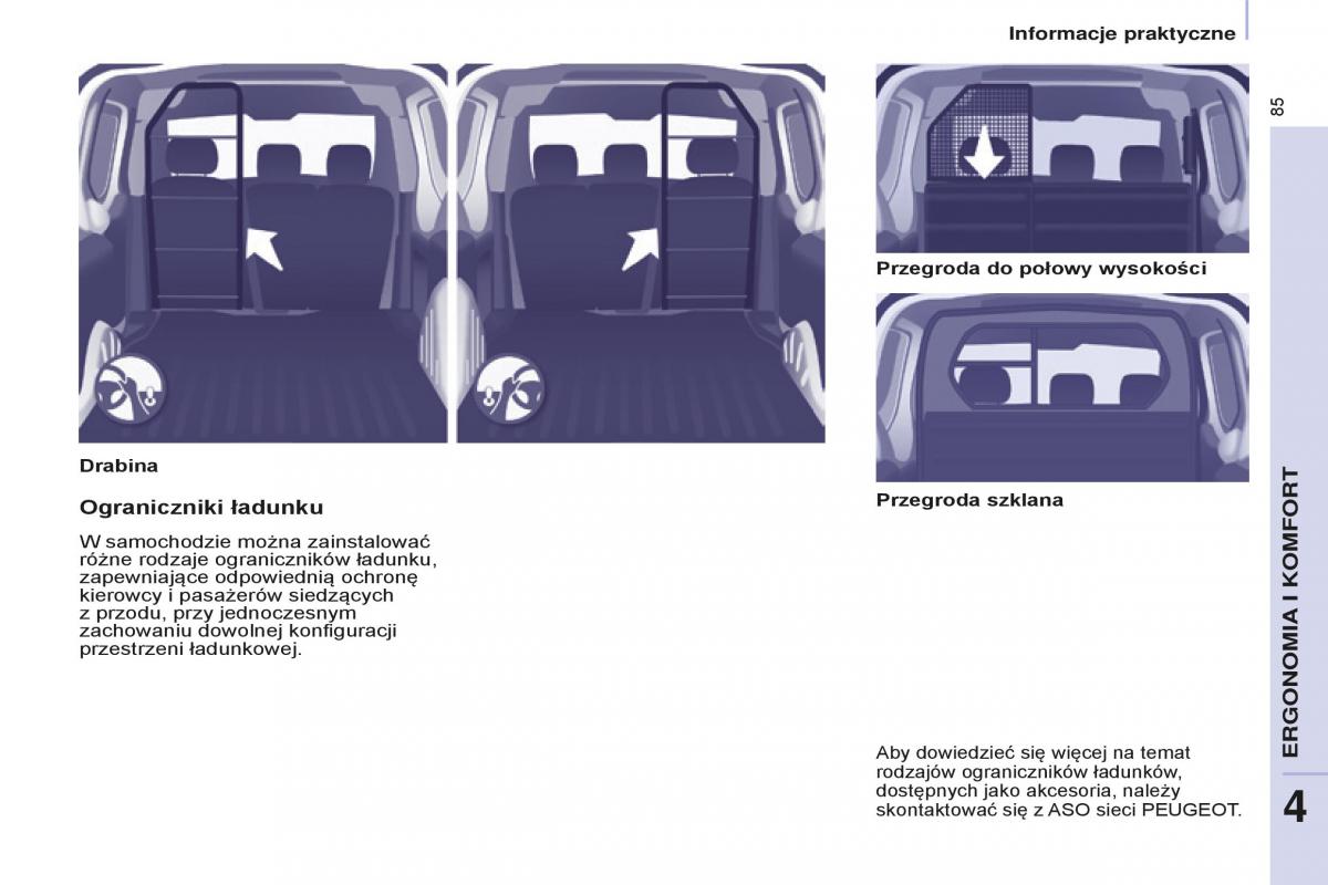 Peugeot Partner II 2 instrukcja obslugi / page 87