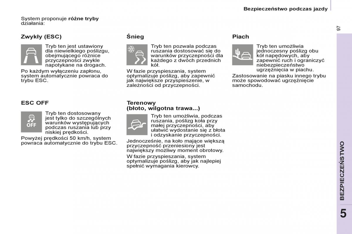 Peugeot Partner II 2 instrukcja obslugi / page 99