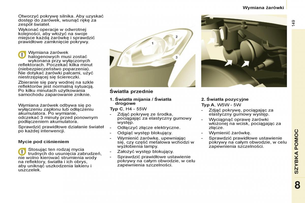 Peugeot Partner II 2 instrukcja obslugi / page 151