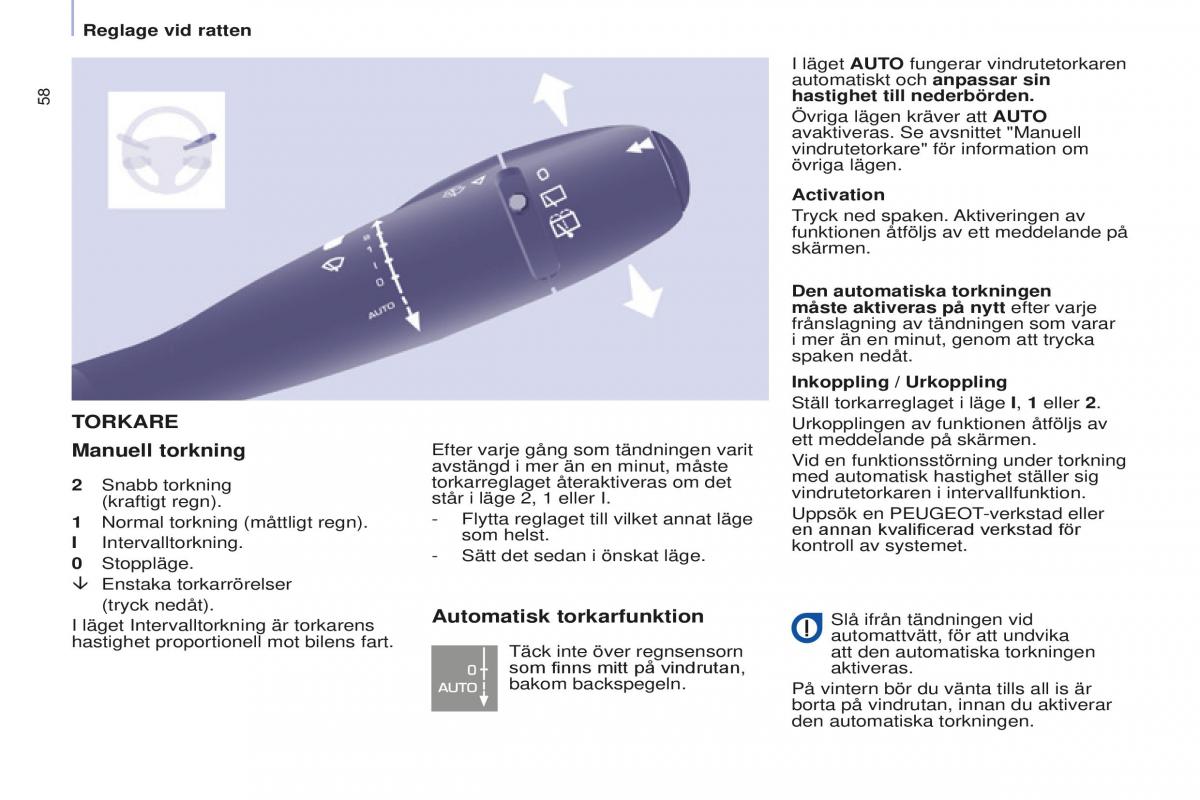 Peugeot Partner II 2 instruktionsbok / page 60