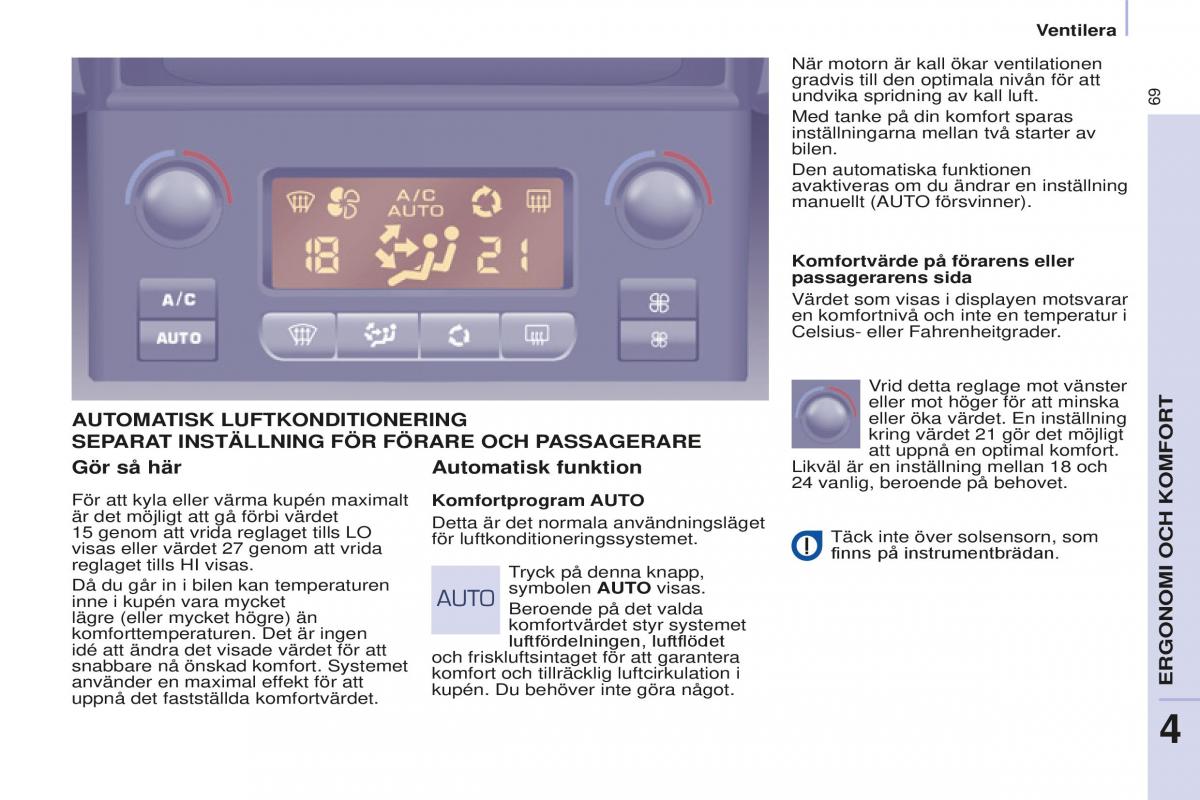 Peugeot Partner II 2 instruktionsbok / page 71