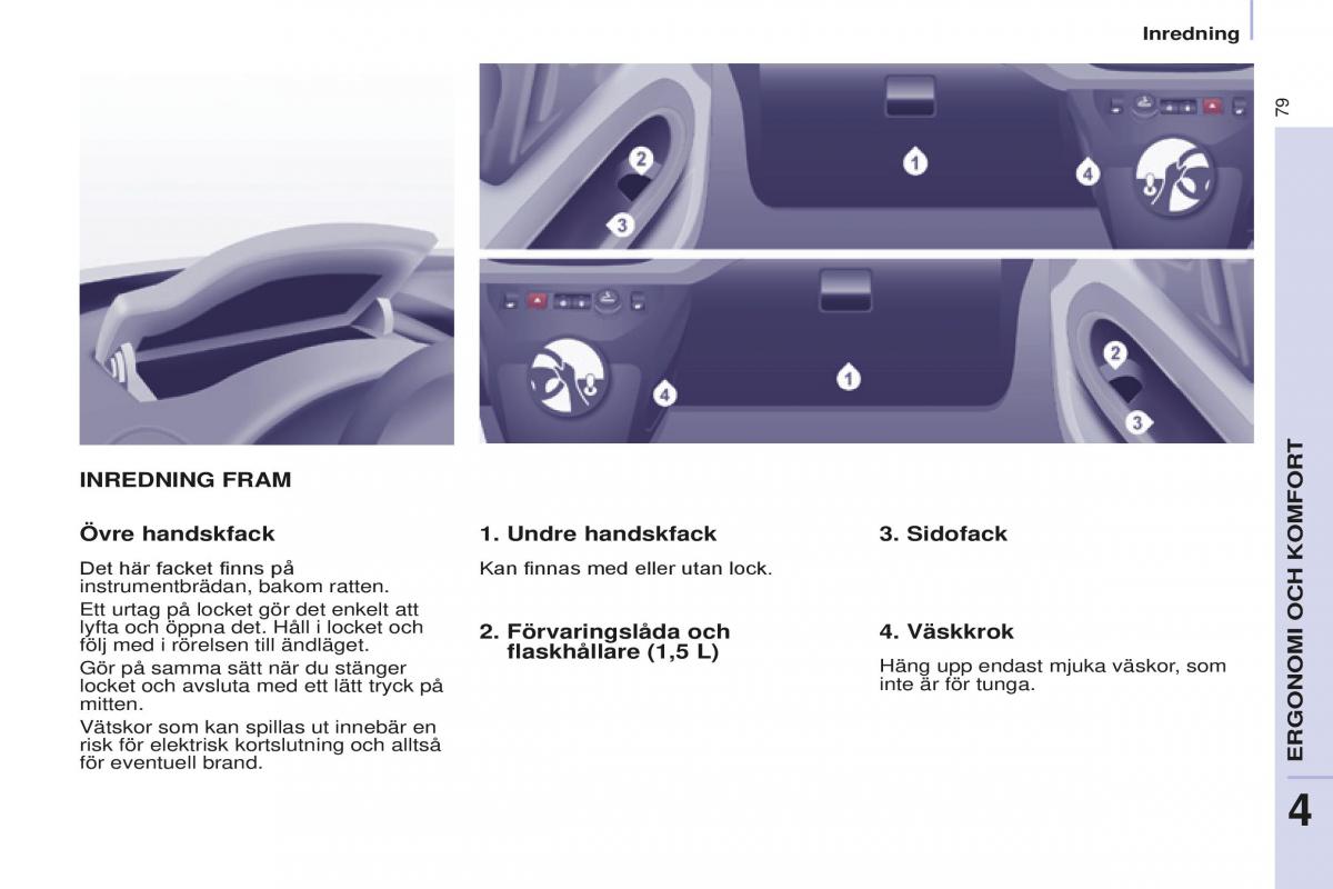 Peugeot Partner II 2 instruktionsbok / page 81