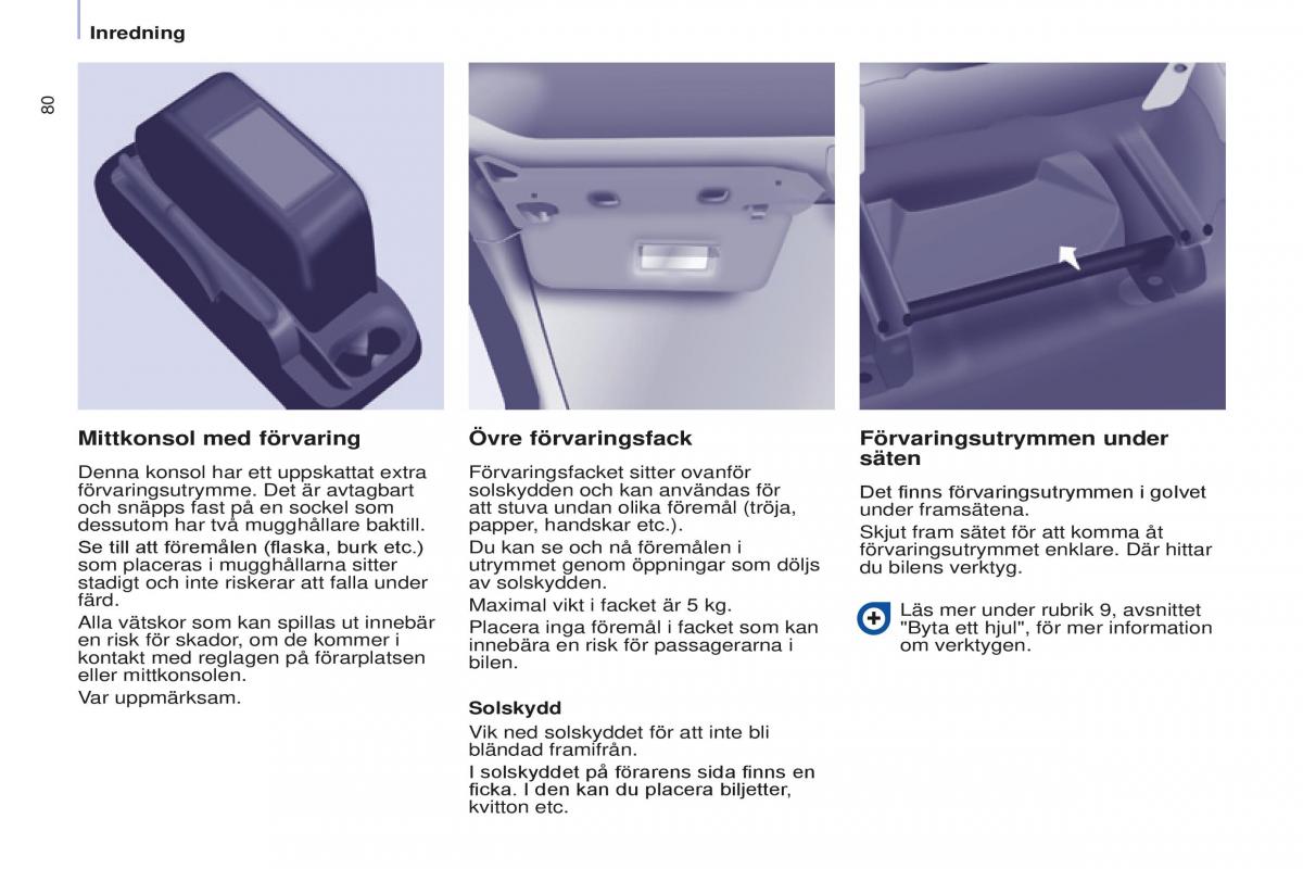 Peugeot Partner II 2 instruktionsbok / page 82