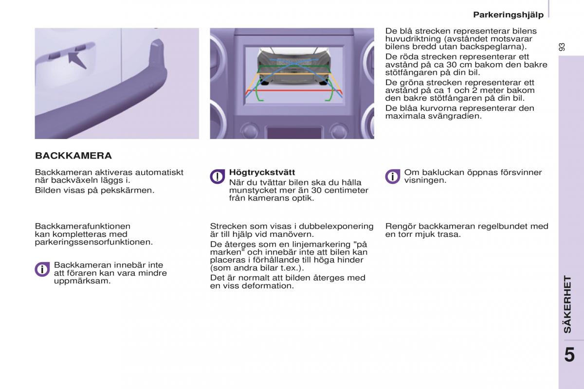 Peugeot Partner II 2 instruktionsbok / page 95