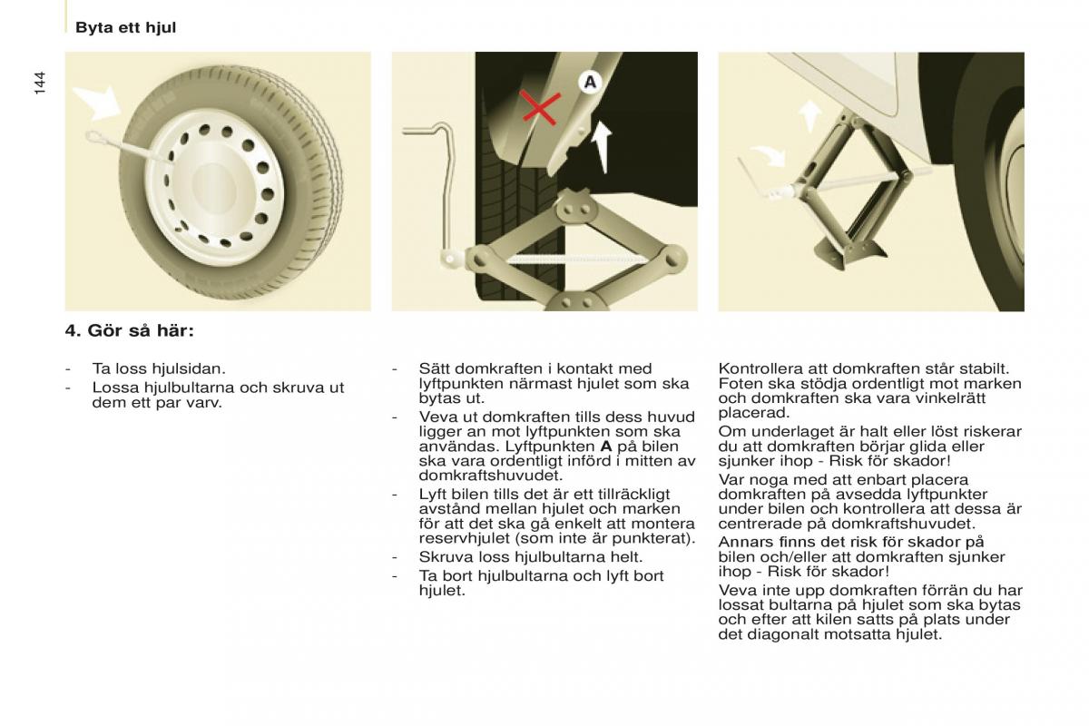 Peugeot Partner II 2 instruktionsbok / page 146