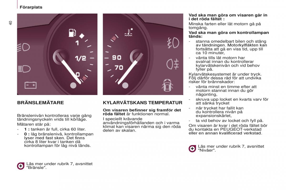 Peugeot Partner II 2 instruktionsbok / page 42