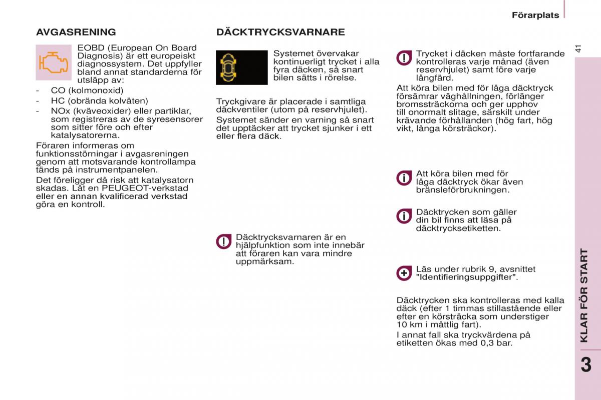 Peugeot Partner II 2 instruktionsbok / page 43