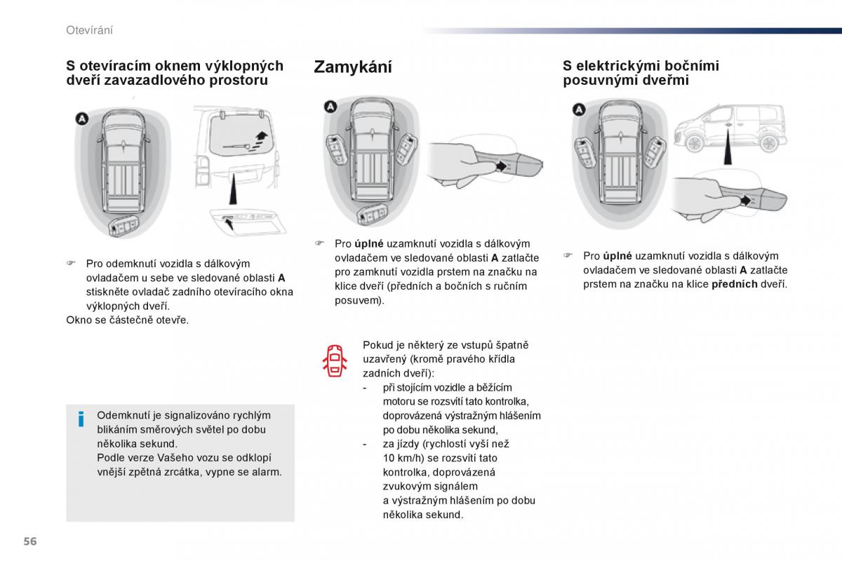 Peugeot Traveller navod k obsludze / page 58