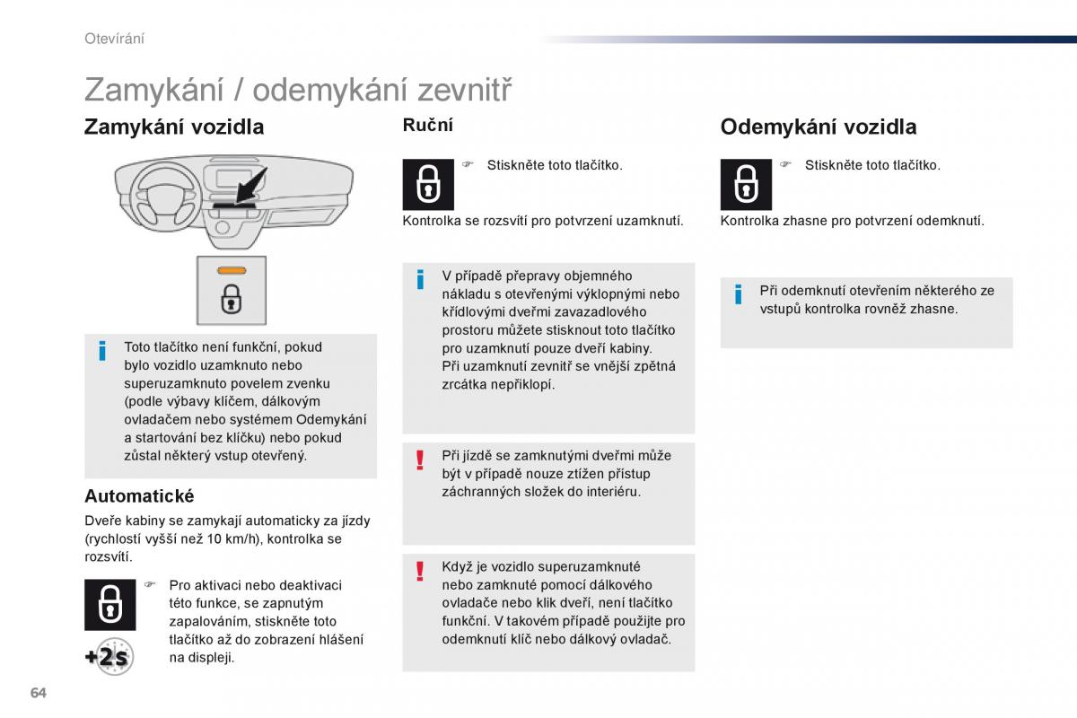 Peugeot Traveller navod k obsludze / page 66