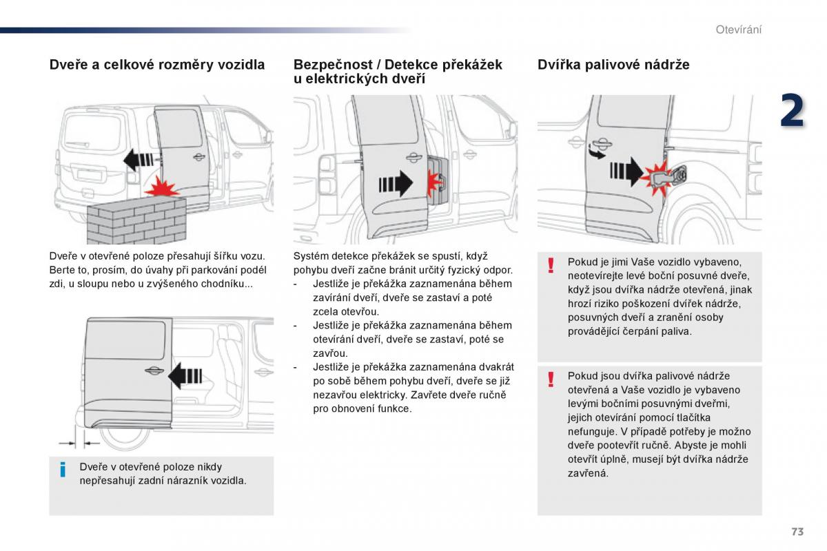 Peugeot Traveller navod k obsludze / page 75