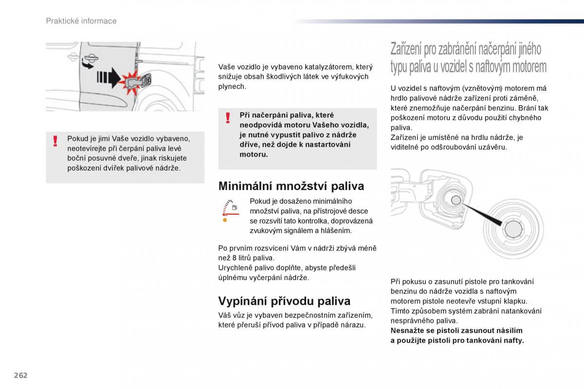 Peugeot Traveller navod k obsludze / page 264