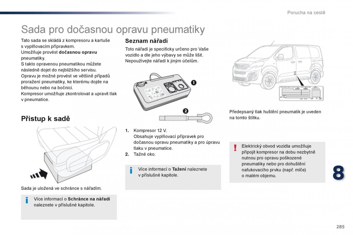 Peugeot Traveller navod k obsludze / page 287