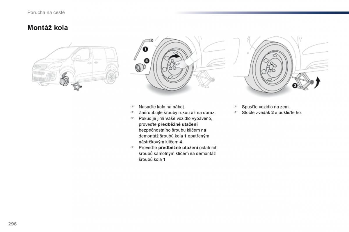 Peugeot Traveller navod k obsludze / page 298