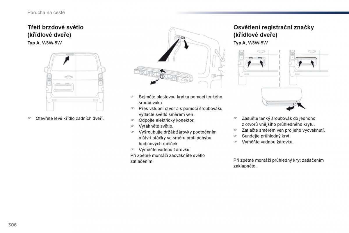 Peugeot Traveller navod k obsludze / page 308