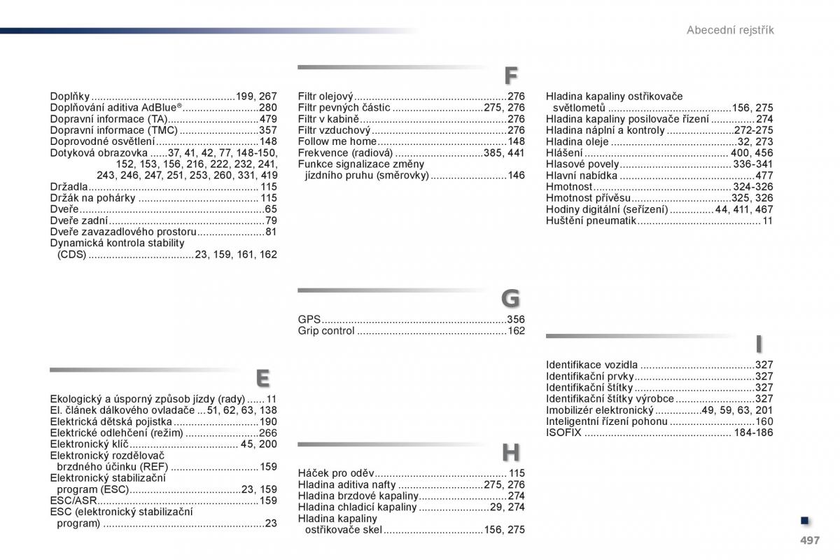 Peugeot Traveller navod k obsludze / page 499