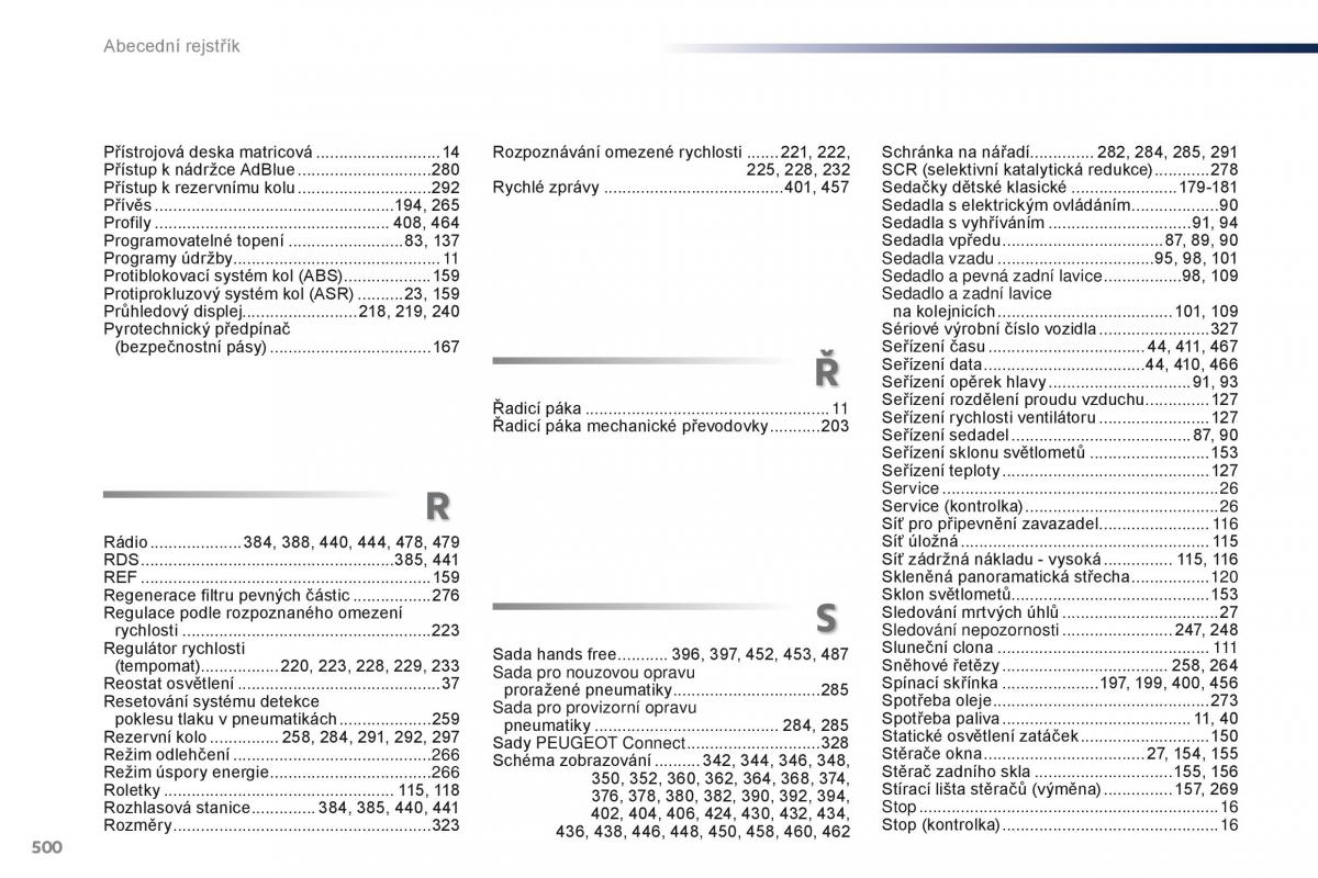 Peugeot Traveller navod k obsludze / page 502