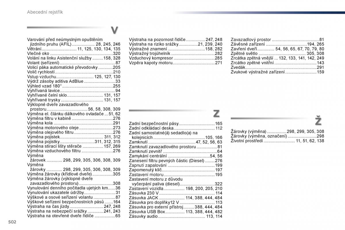 Peugeot Traveller navod k obsludze / page 504