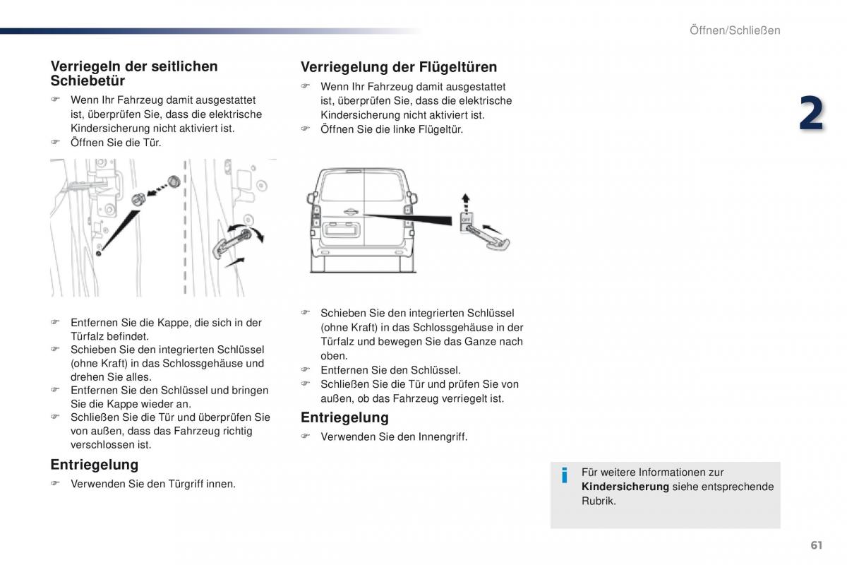 Peugeot Traveller Handbuch / page 63