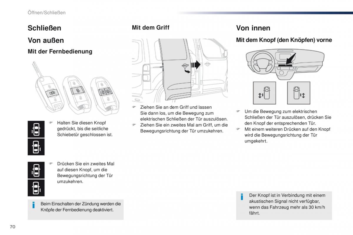 Peugeot Traveller Handbuch / page 72