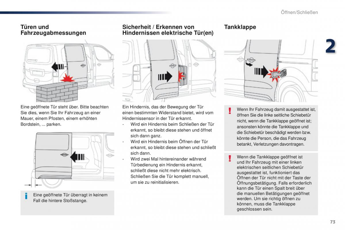 Peugeot Traveller Handbuch / page 75