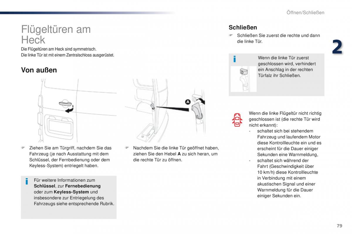 Peugeot Traveller Handbuch / page 81