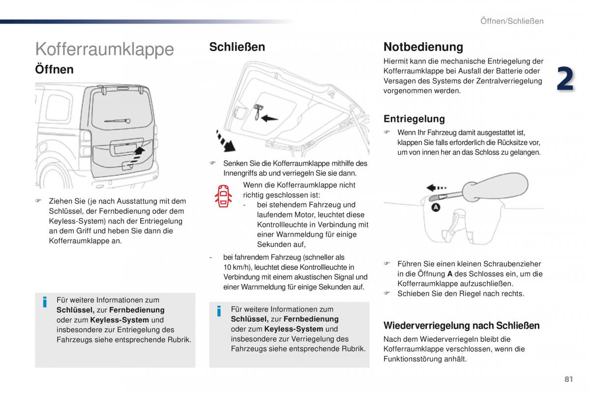 Peugeot Traveller Handbuch / page 83