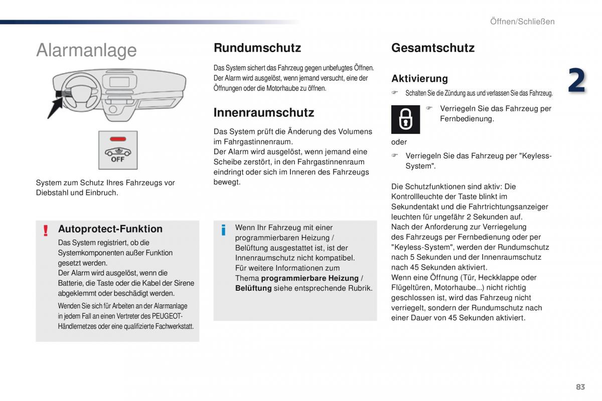 Peugeot Traveller Handbuch / page 85