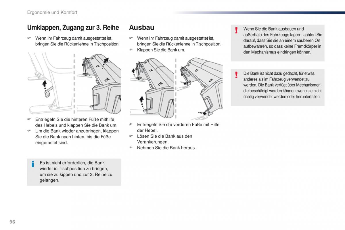 Peugeot Traveller Handbuch / page 98