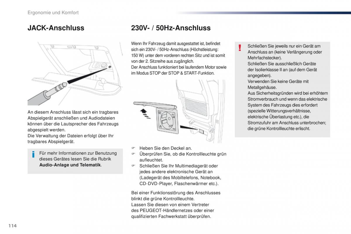 Peugeot Traveller Handbuch / page 116