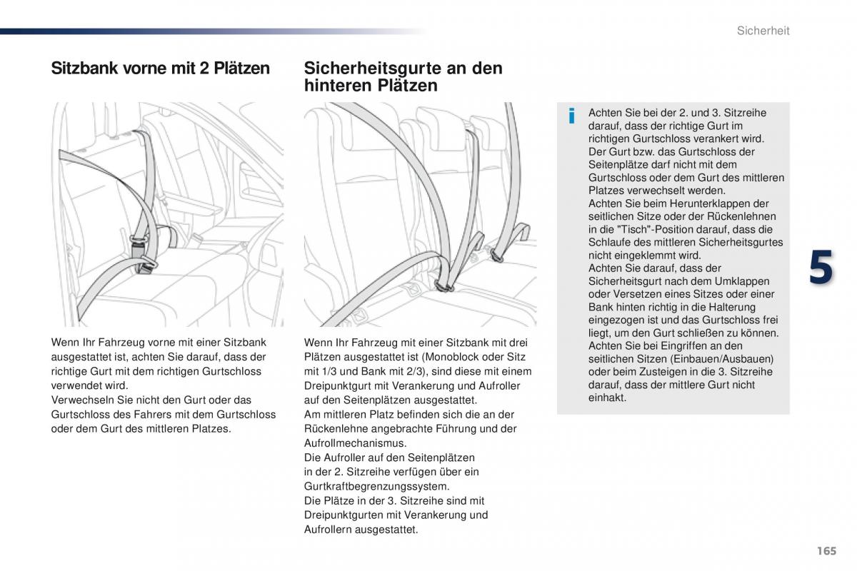 Peugeot Traveller Handbuch / page 167