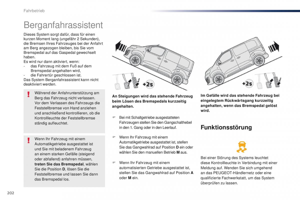 Peugeot Traveller Handbuch / page 204