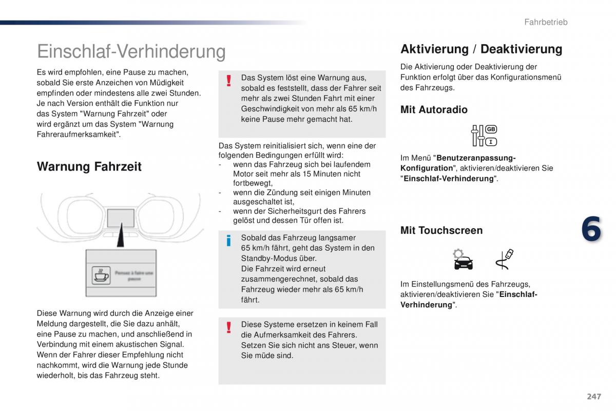 Peugeot Traveller Handbuch / page 249